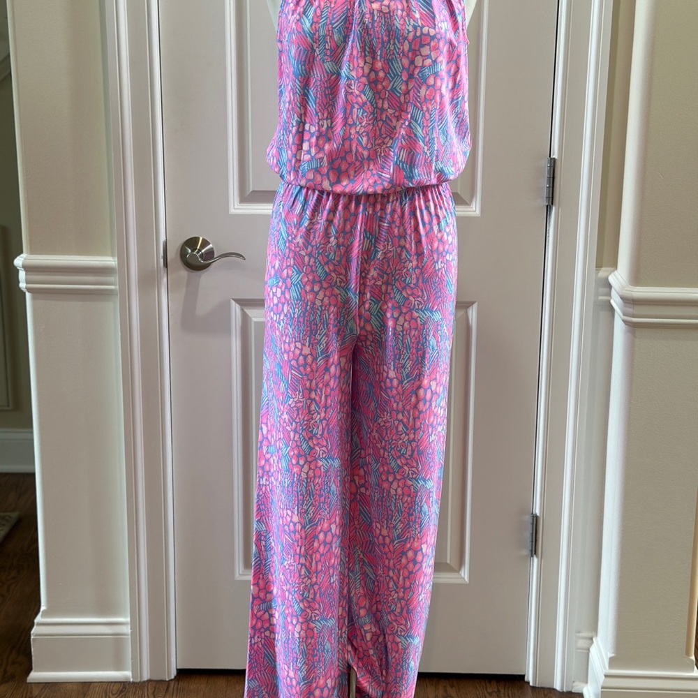 NWT Lilly Pulitzer Bowen Jumpsuit Pink Sorbet High Altitude Size S